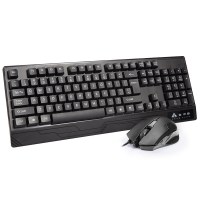 金河田商务通KM019有线USB键盘鼠标套装