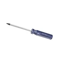 长城精工蓝透双色彩条柄花型螺钉旋具,T6,284006