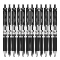 得力S01中性笔0.5MM 按动中性笔 签字笔 144支 12盒装