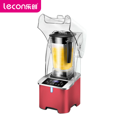 乐创（lecon） 沙冰机 K15E 商用隔音沙冰机 奶茶店碎冰机榨汁机 隔音刨冰机破壁机 红色
