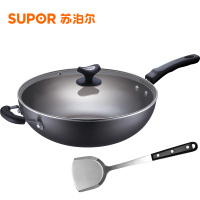 苏泊尔 炒锅铁锅 不生锈无涂层炒菜锅具 32cm