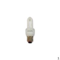 飞利浦 PHILIPS 标准型 5W WW E27 220V 1CT/12 飞利浦 螺口标准U型节能灯 5W 暖色 3只