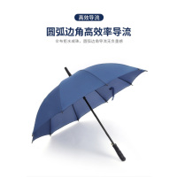 纯色长柄雨伞