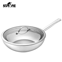 司顿 STH050 炒锅不锈钢色 30cm