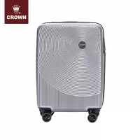 CROWN 皇冠 旅行箱 万向轮拉杆箱 轻便行李箱 皇冠硬箱登机箱5280 质感灰 20寸 C-F5280