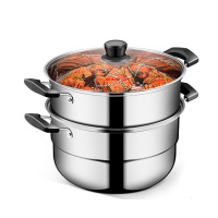 炊大皇 不锈钢26cm二层蒸锅蒸笼 WG16300
