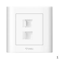 公牛（ BULL） GN-G32T212 公牛 一位电话+电脑插座 86型白色暗装 一位电话+电脑 1个