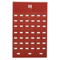 [一鹏]中草药柜45斗酒红色储物柜医药柜钢制加厚中医柜存储柜