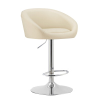 凸乐 定制 高脚转椅 ZJ-652 米白色