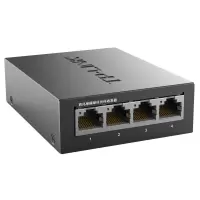 TP-LINK TL-FC114B 百兆单模单纤光纤收发器 1SC+4FE光电转换器 (单只装)