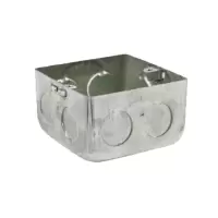 华朔 JDG镀锌线管配件 86系列线盒 86*H60*0.8mm 40个装