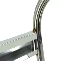 齐鲁安然[企业专享]45灭火器支架底座2/3灭火器架子器材架干粉灭火器箱托架 不锈钢架