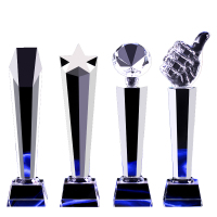 印可得 员工奖杯定制水晶创意大拇指金属五角星儿童奖牌授权牌篮球比赛小