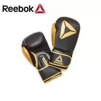 [健芬欣]锐步(Reebok) 拳击成人散打搏击手套男女训练比赛打沙包拳套RSCB-11117GD/GB两支装