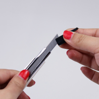 得力 2037 小号美工刀 锌合金裁纸刀壁纸刀小码刀架介刀工具刀