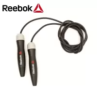 [健芬欣]锐步Reebok学生实心负重轴承黑色耐磨可调节减肥竞速绳子 RSRP-16080