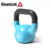 [健芬欣]Reebok锐步铸铁壶铃哑铃男女肌肉训练健身器材提壶哑铃练臂肌 锐步女子壶铃RAWT-18004BL两支装