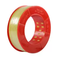 德力西(DELIXI)BV6mm² 黄色电线 100米/卷-(卷)单芯单股铜线