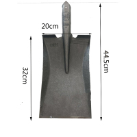 茂楠 锰钢淬火加厚 锹头 本色大方+1.2米银彩铁柄