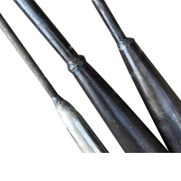 茂楠 全钢淬火除草神器空心锄头 小号手握木柄+小号空心锄