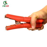 齐鲁安然汽车打火线夹子大号电瓶充电夹子2只装搭火线打火夹子连接线卡子电瓶线鳄鱼夹