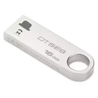 金士顿(KINGSTON)16GB U盘 DTSE9H 金属 银色 2个/套 10套起订 单套价格