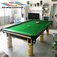 星加坊标准台球桌球房家用高端美式黑八台球桌