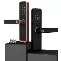 HRU-X2 指纹锁红古铜智能入户门禁