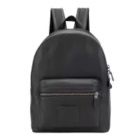 COACH 蔻驰 奢侈品 欧美时尚专柜款男士黑色皮革双肩包旅行包