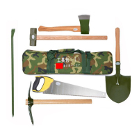 攀战 单兵工程救援工具组合 6件套组合消防救援工具包