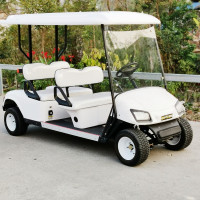 新款电动四轮旅游观光车巡逻车高尔夫球车 48V 4座 颜色可定制