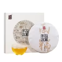 八马茶叶 千山万寨普洱茶叶南糯山普洱生茶黑茶饼礼盒装357g