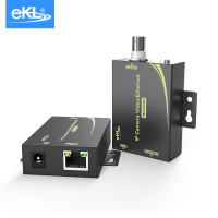 eKL IP同轴网络延长器转转换器电梯监控模拟转高清网络摄像头同轴线缆传输器(发射端+接收端 )不支持双绞线