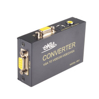 eKL-1801 VGA转AV 转换 PC转TV转S端子视频监控转换器 电脑转老电视