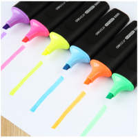 得力（S600 ） 荧光笔 直液式荧光笔 记号笔(支) 办公学生文具 6色装