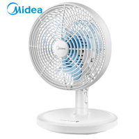 美的（Midea）迷你电风扇 可摇头台扇学生宿舍办公室台夹扇冷风扇 FTW18-12L 台夹扇