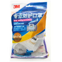 3M 专业防护口罩 防雾霾口罩 9001V口罩 防pm2.5滤式有呼气阀防风沙口罩耳带式