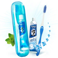 黑人旅行 便携 牙膏 套装清新口气深层清洁