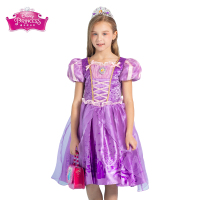 Disney迪士尼魔发奇缘长发公主裙子儿童乐佩连衣裙女生角色演出服节日礼服