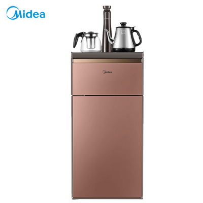 美的（Midea）立式下置式温热型饮水机YR1609S-X茶吧机高端智能家用自动上水茶饮机下置水桶温热型饮水机柜式茶艺机