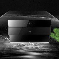 美的(Midea)抽油烟机E62S 油烟机侧吸式大吸力家用触控式22立方 智能蒸汽洗抽油烟机