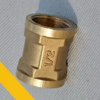 内丝直接铜管箍 6分单个装--(个) 内牙直通 全铜内丝直接 内丝直接铜管箍 铜管古 水暖配件铜接头