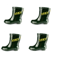 天津双安绝缘靴耐压35KV短靴