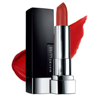 美宝莲(Maybelline)丝绒哑光绝色持久唇膏604 朱砂橘 3.9g/哑光口红学生款平价正品黑魔方