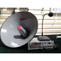 村村响功放扩音机+高音喇叭+会议话筒（含10米高音喇叭专用线）