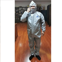 杜邦F级面料防化服防尘防毒连体带帽防化服(单件装)