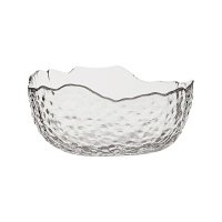 領藝 日式手工锤纹玻璃茶洗杯笔洗水洗碗水盂大号功夫茶具茶道配件 锤纹茶洗16.4cmx7.2cm