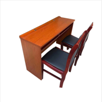 1.2米长条桌椅 培训桌椅 学习桌椅(1桌+2椅)