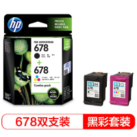 惠普(HP)L0S24AA 678彩色套装+ 678黑色(适用HP Deskjet1018,2515,1518)