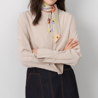 鄂尔多斯 春夏100%桑蚕丝印花女丝巾